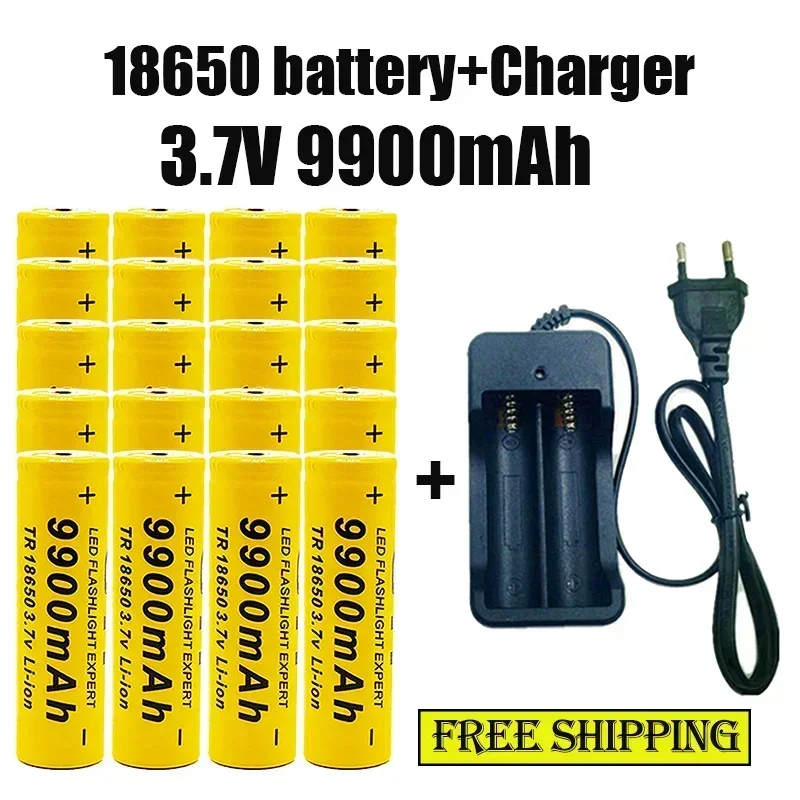 18650Battery Rechargeable Battery 3.7V9900Mah with Charger Capacity Rechargeable Li-IonBattery for Remotecontrolcomputer Shaver
18650Battery Rechargeable Battery 3.7V9900Mah with Charger Capacity Rechargeable Li-IonBattery for Remotecontrolcomputer Shaver
