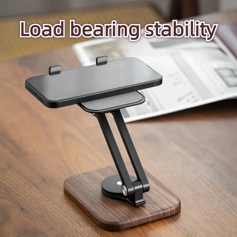 Adjustable Black Walnut Solid Wood Mobile Phone Stand Suitable for Both Mobile Phone Universal and Tablet Live Streaming Stands
Adjustable Black Walnut Solid Wood Mobile Phone Stand Suitable for Both Mobile Phone Universal and Tablet Live Streaming Stands