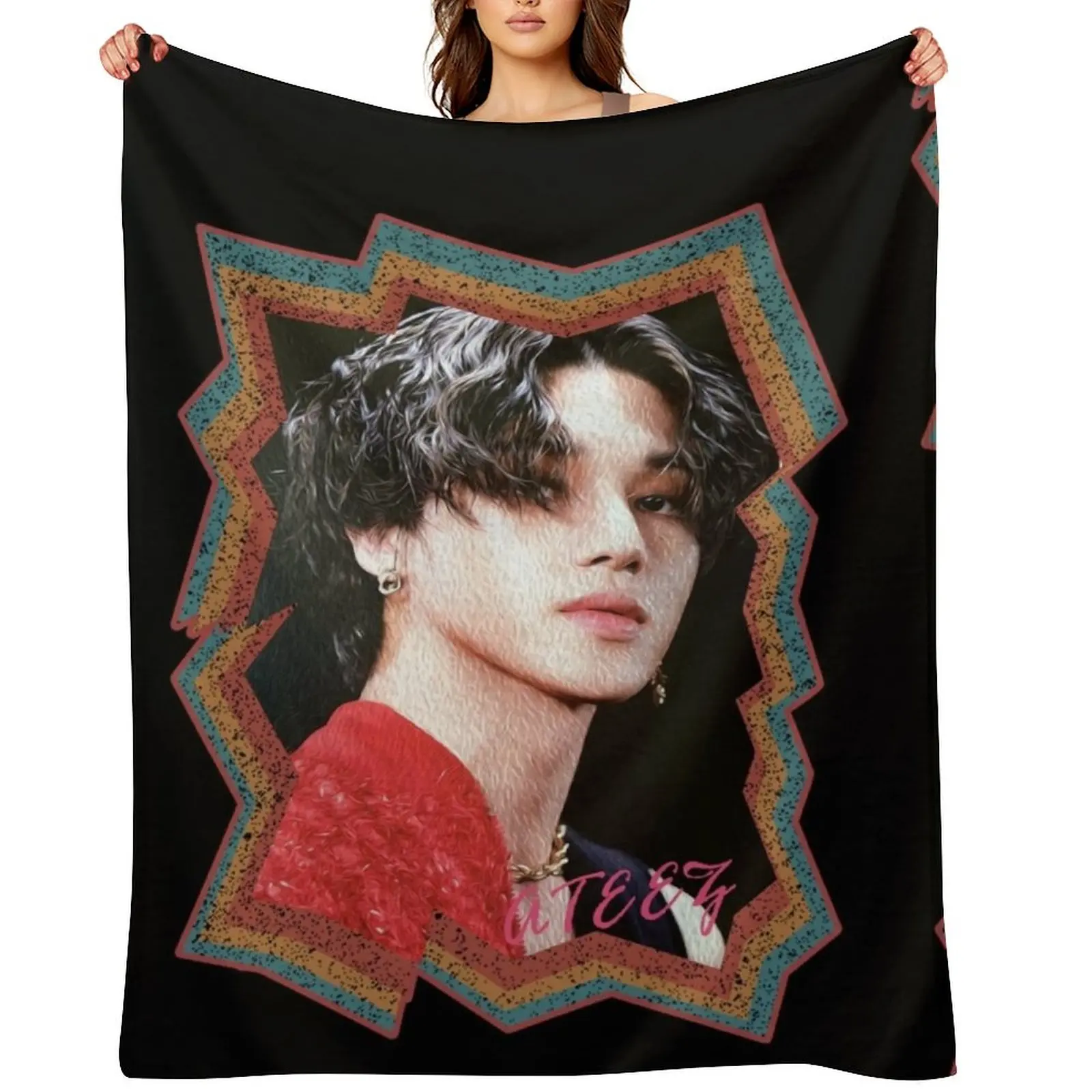 Jung Wooyoung ATEEZ Wooyoung Korean Kpop Retro Color Oil Paint Design Throw Blanket Sofa Quilt Winter beds Blankets
Jung Wooyoung ATEEZ Wooyoung Korean Kpop Retro Color Oil Paint Design Throw Blanket Sofa Quilt Winter beds Blankets