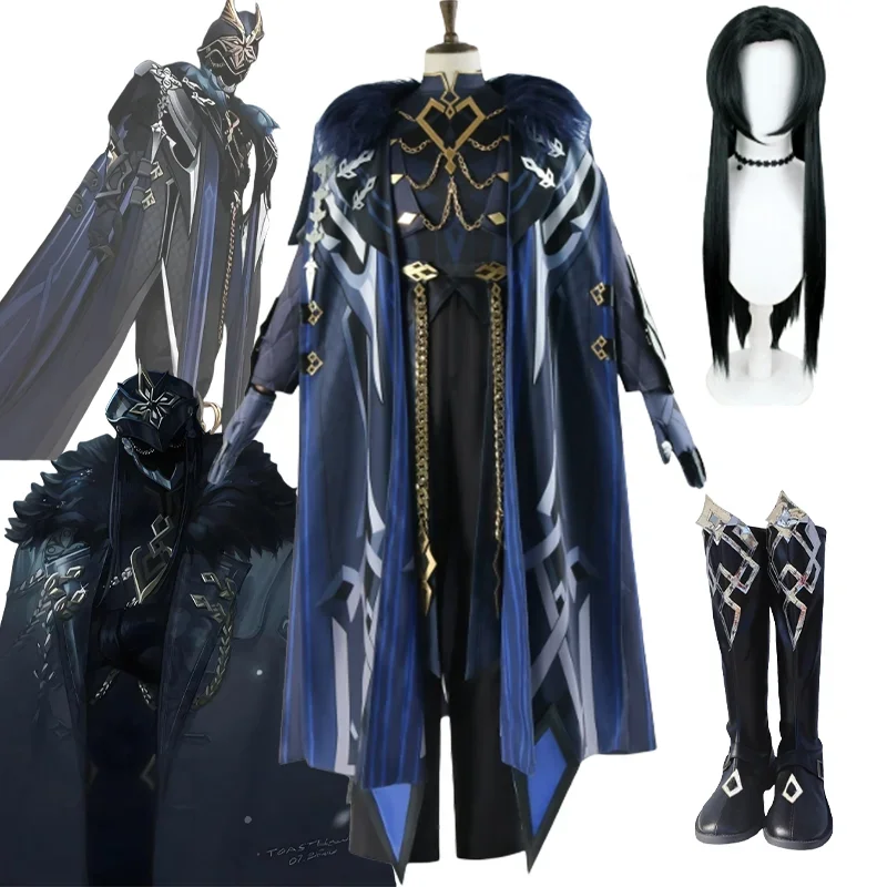 Game Genshin Impact II Capitano Cosplay Costume Cloak Uniform Mask Eleven Fatui Harbingers Natlan Halloween for Women Men
Game Genshin Impact II Capitano Cosplay Costume Cloak Uniform Mask Eleven Fatui Harbingers Natlan Halloween for Women Men