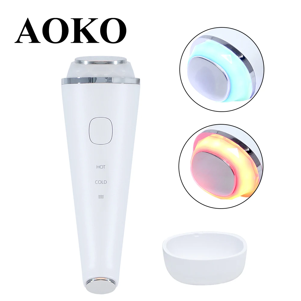 AOKO Facial Warm and cooling hammer LED Photon Beauty Machine Ultrasonic Vibration Facial Massage Eye Skin Care Device Skin tool
AOKO Facial Warm and cooling hammer LED Photon Beauty Machine Ultrasonic Vibration Facial Massage Eye Skin Care Device Skin tool