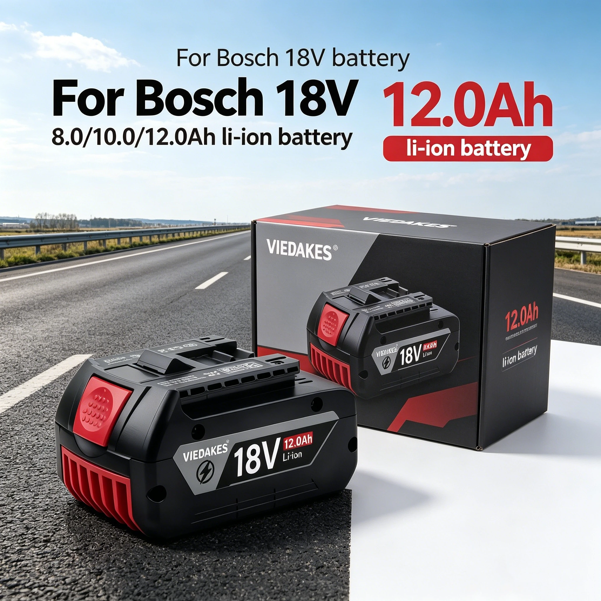 Rechargeable batteries 18V for BOSCH 18V Performance 12Ah LITHIUM-ION GDS250-Li GSR180-Li GKS185-Li GWS180-Li GSB185-Li Battery
Rechargeable batteries 18V for BOSCH 18V Performance 12Ah LITHIUM-ION GDS250-Li GSR180-Li GKS185-Li GWS180-Li GSB185-Li Battery