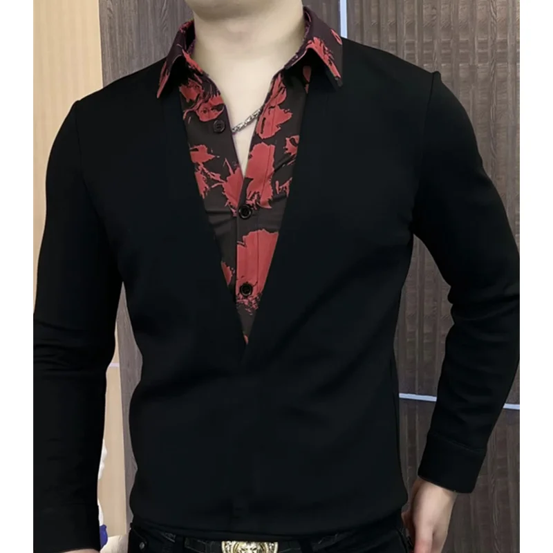 Spring Autumn New Fashion Turn-down Collar Long Sleeve Fake Two Pieces Polo Shirts Men's Clothing Korean Simplicity Blouse Tops
Spring Autumn New Fashion Turn-down Collar Long Sleeve Fake Two Pieces Polo Shirts Men's Clothing Korean Simplicity Blouse Tops