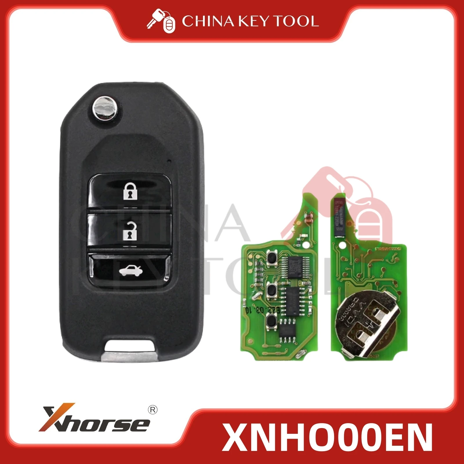 1PCS Xhorse Wireless Flip Remote Key For Honda Style 3 Buttons XNHO00EN
1PCS Xhorse Wireless Flip Remote Key For Honda Style 3 Buttons XNHO00EN
