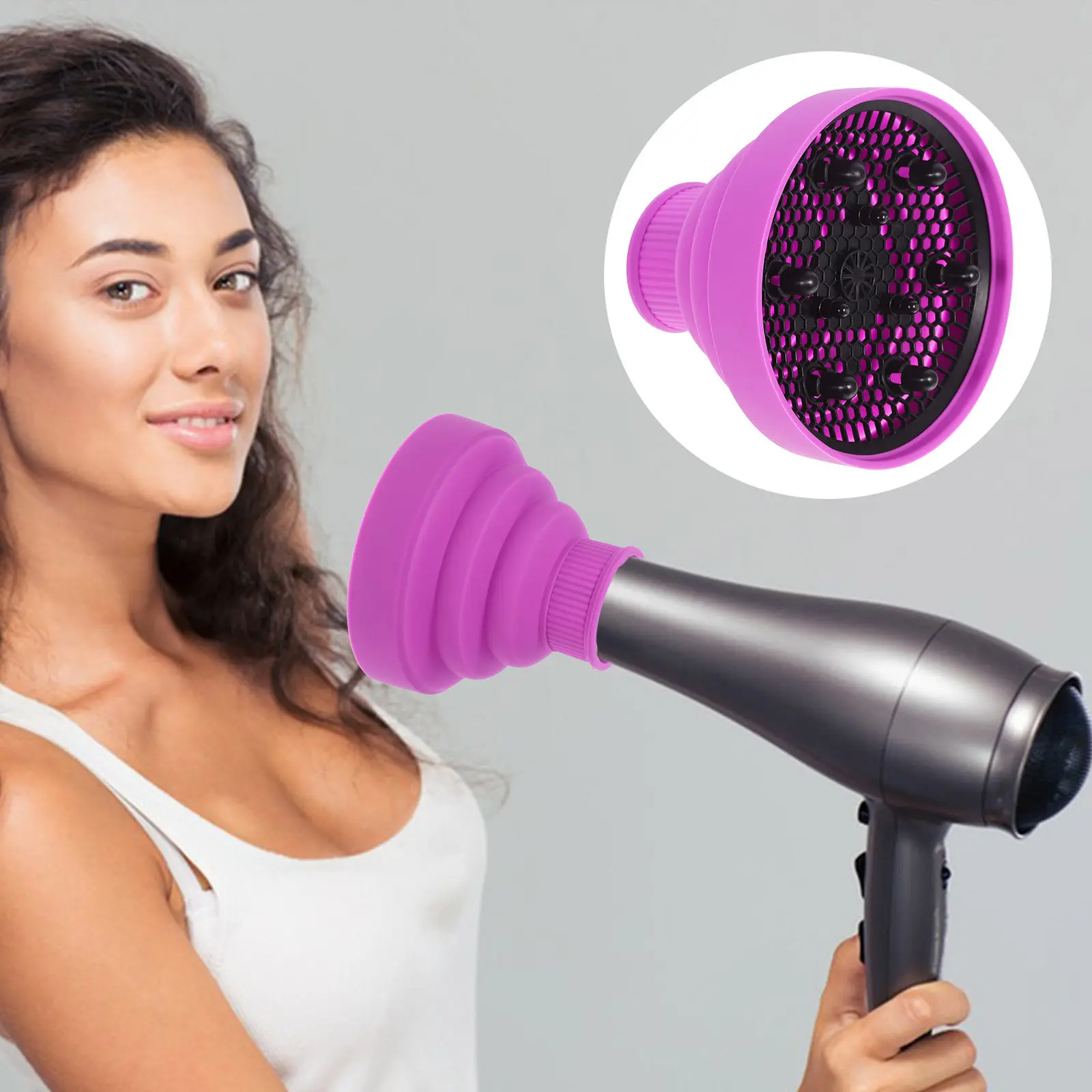 Hair Dryer Diffuser Attachment Collapsible for Natural Curls Bouncy Waves Heat Protection Salon Hair Dryer Supplies Blow Dry
Hair Dryer Diffuser Attachment Collapsible for Natural Curls Bouncy Waves Heat Protection Salon Hair Dryer Supplies Blow Dry