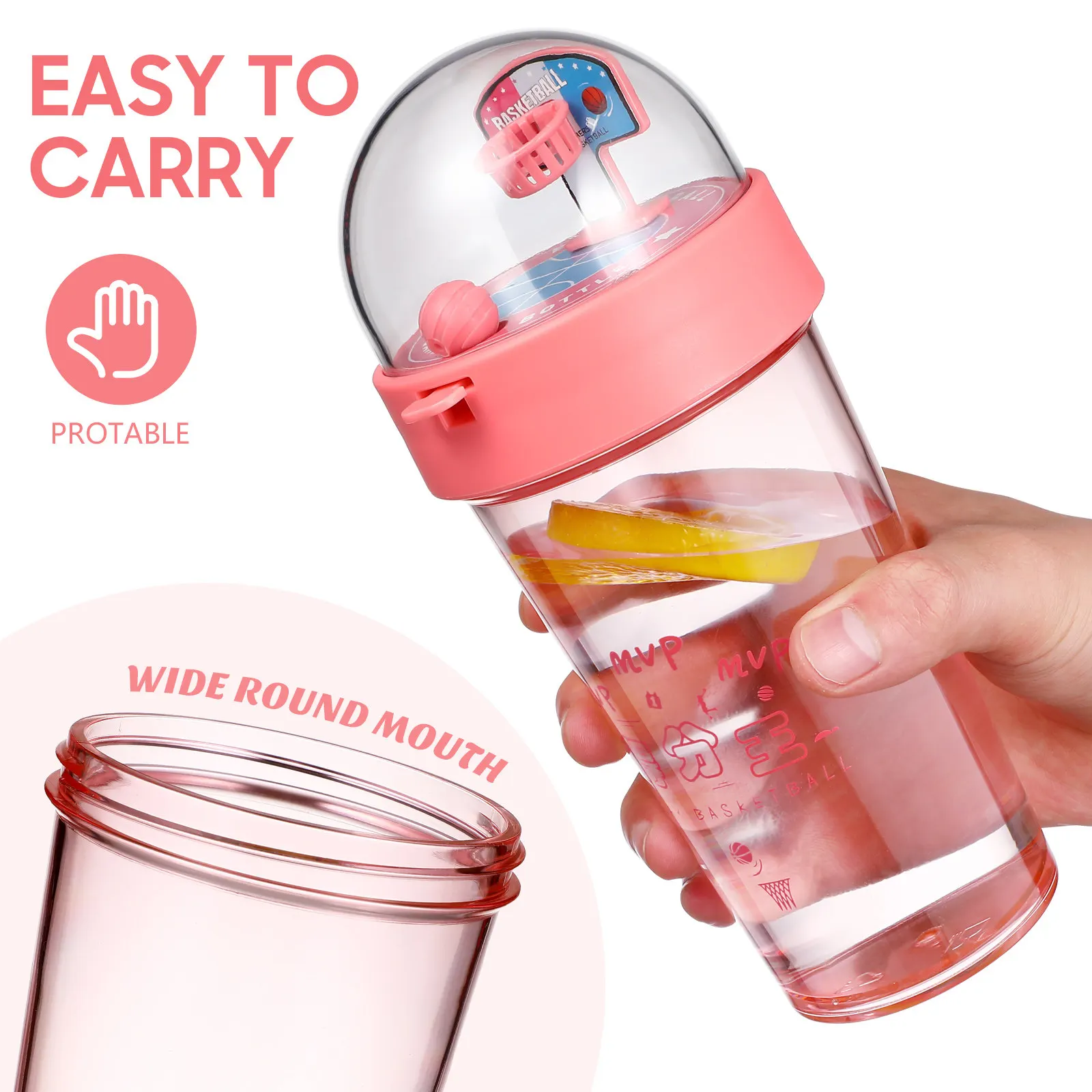 Creative Basketball Water Bottle Novel Water Cup Shooting Game Fun Gift for Boys Girls Office Gym Camping Climbing Hiking
Creative Basketball Water Bottle Novel Water Cup Shooting Game Fun Gift for Boys Girls Office Gym Camping Climbing Hiking