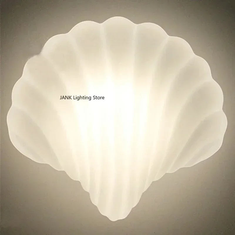 Modern Minimalist White Shell Glass Wall Lamps Living Room Bedroom Bedside Corridor LED Lights Home Lobby Lighting Decoration
Modern Minimalist White Shell Glass Wall Lamps Living Room Bedroom Bedside Corridor LED Lights Home Lobby Lighting Decoration