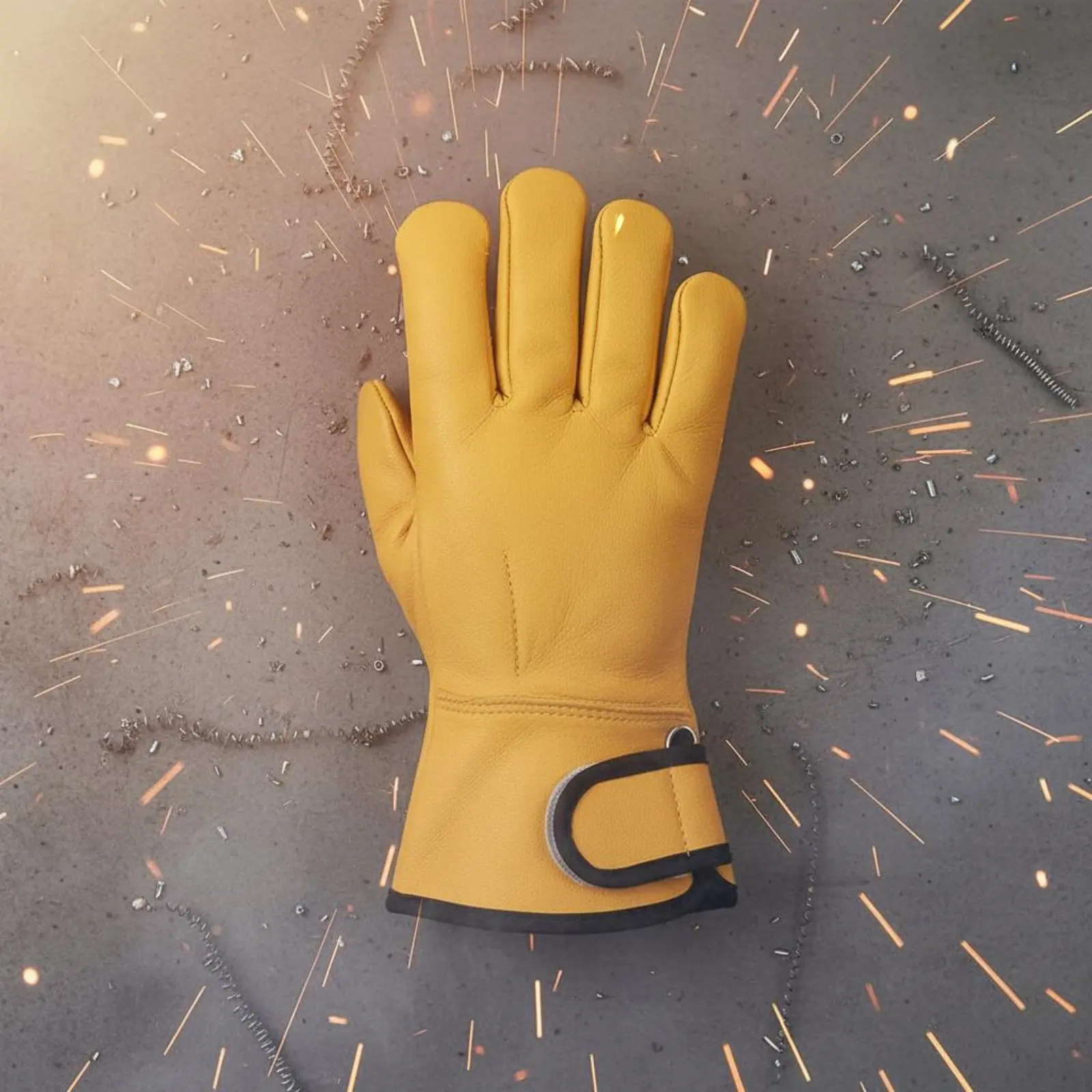 Sheepskin Metalworking Gloves Radiation Blocking Yellow Metalworking Gloves Heat Resistant Leather Glove Flexible for Welders
Sheepskin Metalworking Gloves Radiation Blocking Yellow Metalworking Gloves Heat Resistant Leather Glove Flexible for Welders