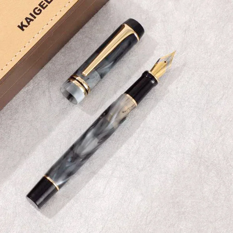 Kaigelu 316 Celluloid Fountain Pen Beautiful Marble Patterns Iridium EF F M Nib Writing Ink Pen for Office Business Gift
Kaigelu 316 Celluloid Fountain Pen Beautiful Marble Patterns Iridium EF F M Nib Writing Ink Pen for Office Business Gift