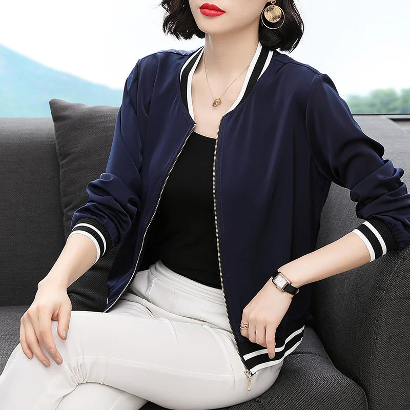 Spring Autumn New Fashionable Coat High-End Satin Sun Protection Baseball Jacket Loose Slimming Women's Trendy Top
Spring Autumn New Fashionable Coat High-End Satin Sun Protection Baseball Jacket Loose Slimming Women's Trendy Top