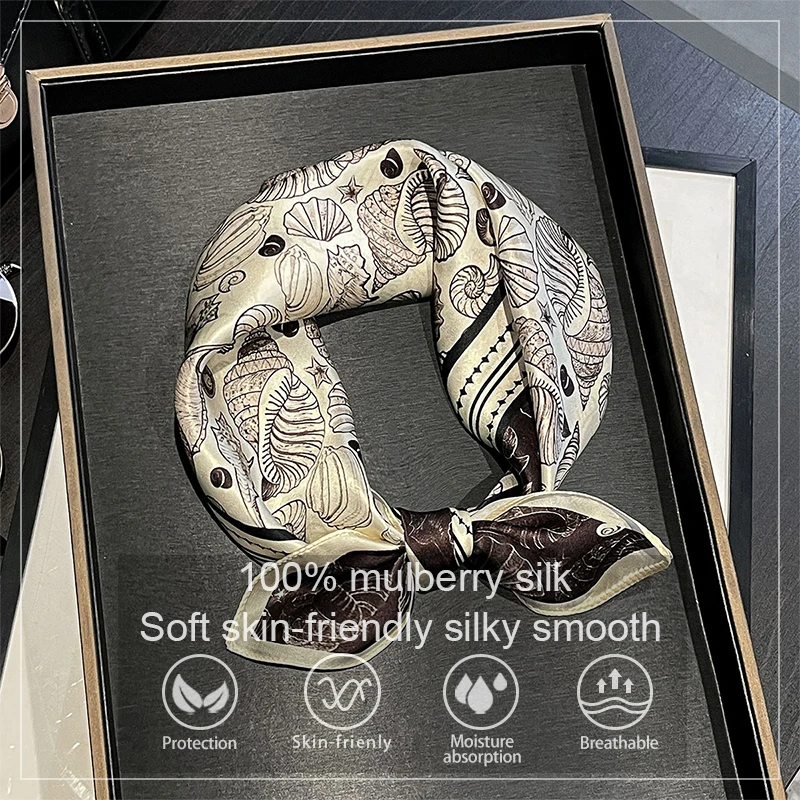 100% Pure Silk Scarf Women Neck Hair Band Foulard Square Scarves Small Headband 2026 Spring Print Neckerchief Bandana 53*53Cm
100% Pure Silk Scarf Women Neck Hair Band Foulard Square Scarves Small Headband 2026 Spring Print Neckerchief Bandana 53*53Cm