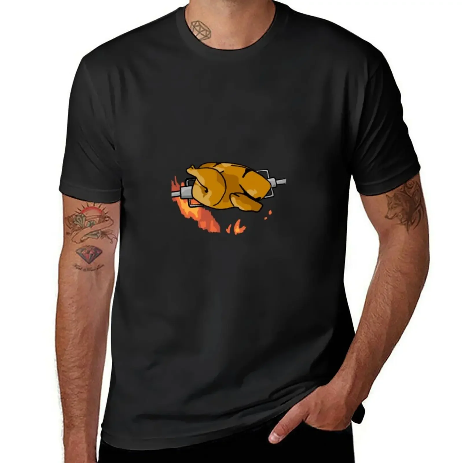 Rotisserie Chicken on the Spit T-Shirt cute tops summer clothes anime figures vintage men tshirt
Rotisserie Chicken on the Spit T-Shirt cute tops summer clothes anime figures vintage men tshirt