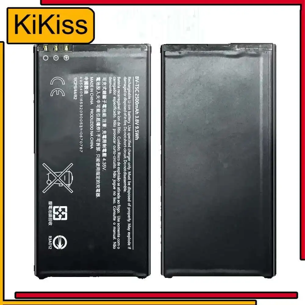 Аккумулятор мобильного телефона BV-T5C 2500 мАч для Microsoft Nokia Lumia 640 RM-1109 RM-1113 RM-1072 RM-1073 RM-1077
Аккумулятор мобильного телефона BV-T5C 2500 мАч для Microsoft Nokia Lumia 640 RM-1109 RM-1113 RM-1072 RM-1073 RM-1077