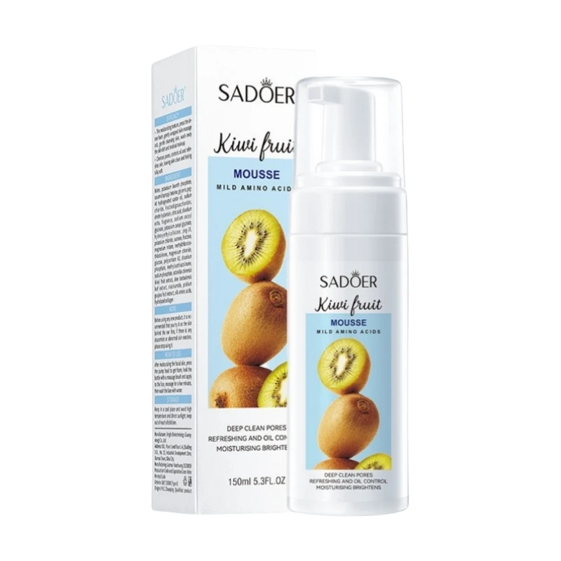 150ml Kiwi Fruit Amino Acid Cleansing Mousse Cleansing Milk, Rich in Kiwi Extract, Citric Acid and Other Ingredients, Fruity Fragrance, Cleans Pores, Improves Rough Skin, Controls Oil and Rejuvenates Skin, Makes Skin Clean and Feel Silky Soft.
150ml Kiwi Fruit Amino Acid Cleansing Mousse Cleansing Milk, Rich in Kiwi Extract, Citric Acid and Other Ingredients, Fruity Fragrance, Cleans Pores, Improves Rough Skin, Controls Oil and Rejuvenates Skin, Makes Skin Clean and Feel Silky Soft.