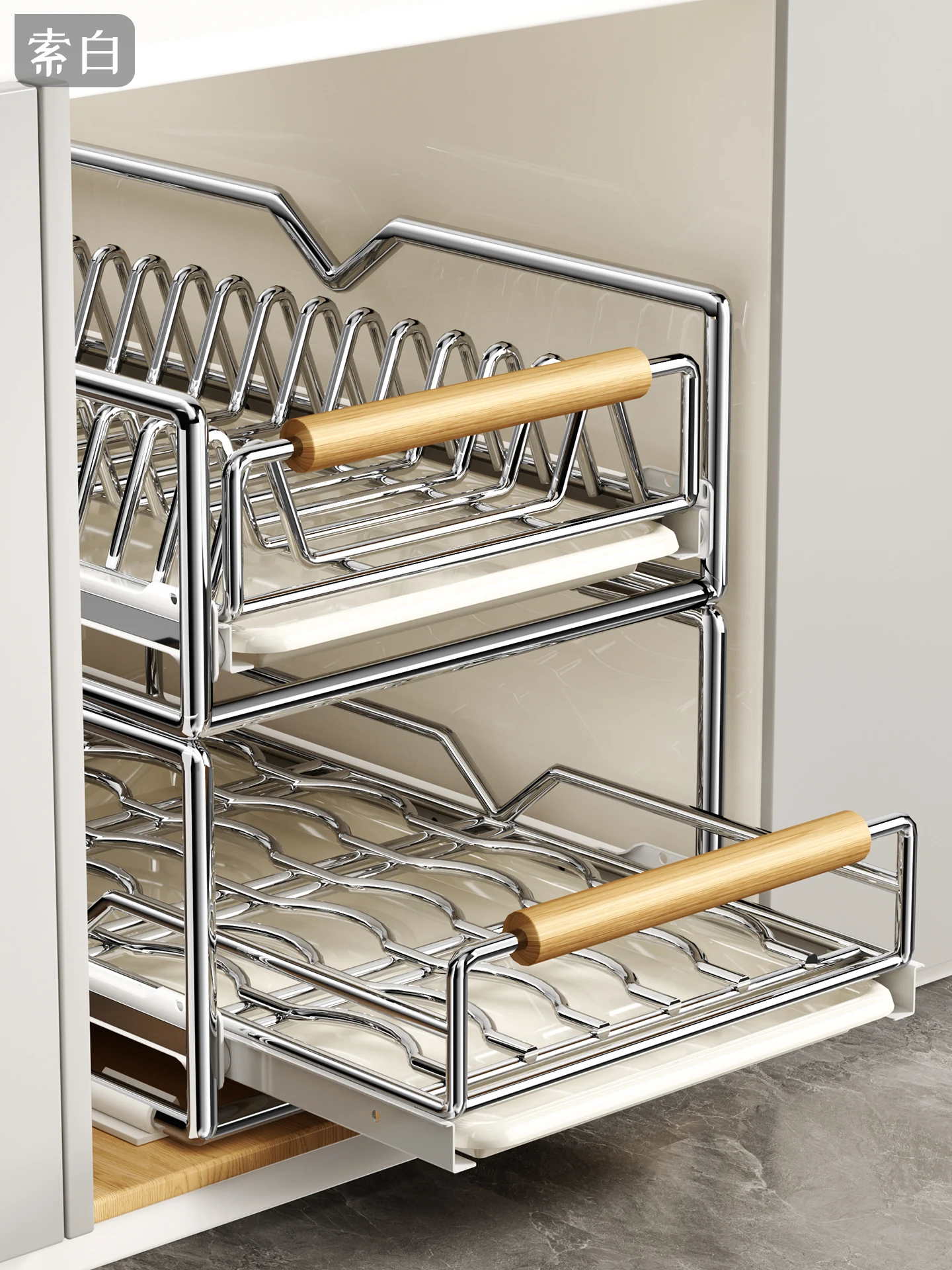 Kitchen Stainless Steel Drawer Type Storage Rack Dish Drainage Bowl Rack Cabinet Pull out Tray Design Utensil Organizer
Kitchen Stainless Steel Drawer Type Storage Rack Dish Drainage Bowl Rack Cabinet Pull out Tray Design Utensil Organizer