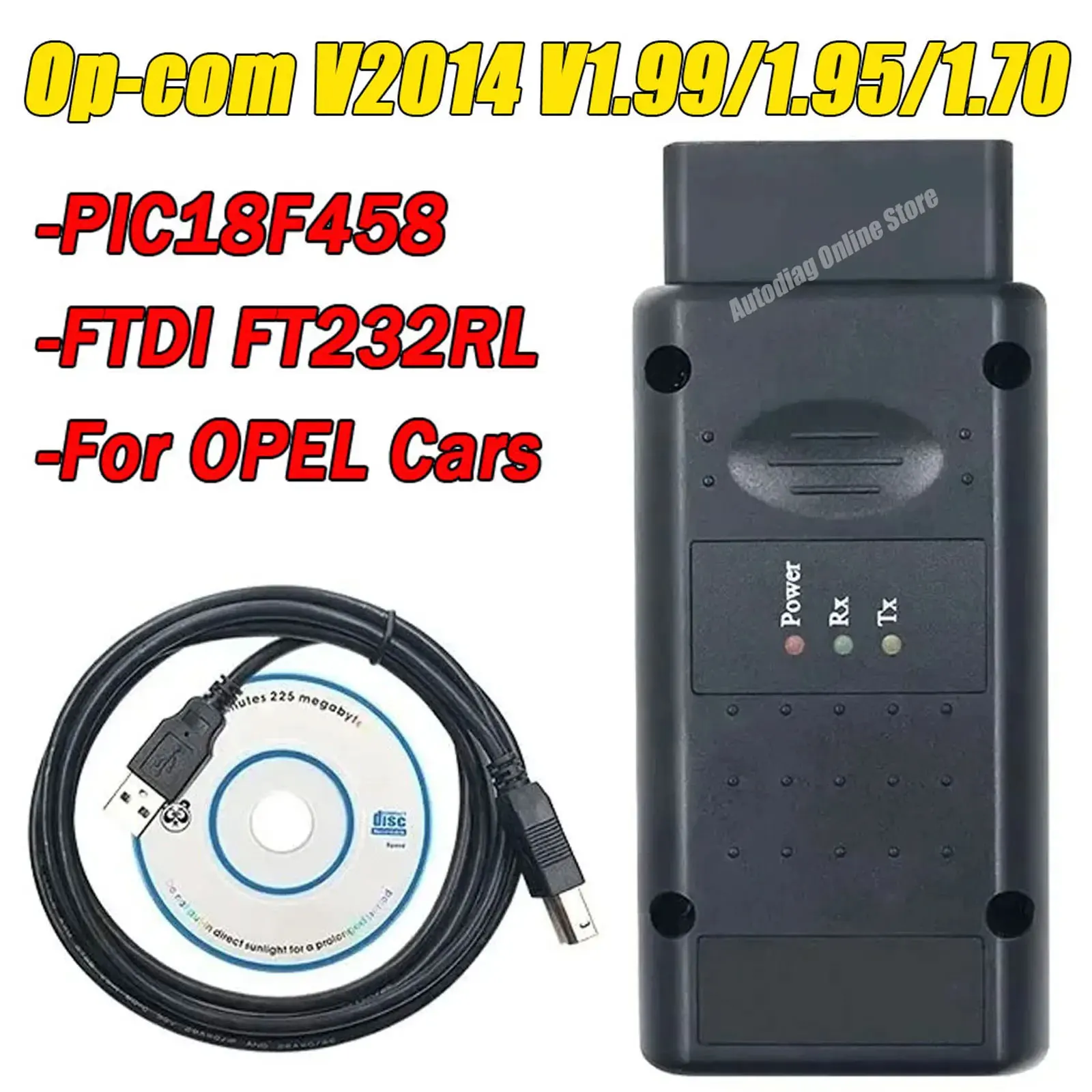 Opcom Scanner For Opel V2014 V1.99/1.95/1.70 Flash Firmware Update OBD2 Diagnostic Scanner Tool With PIC18F458 FTDI OBD2 Scanner
Opcom Scanner For Opel V2014 V1.99/1.95/1.70 Flash Firmware Update OBD2 Diagnostic Scanner Tool With PIC18F458 FTDI OBD2 Scanner