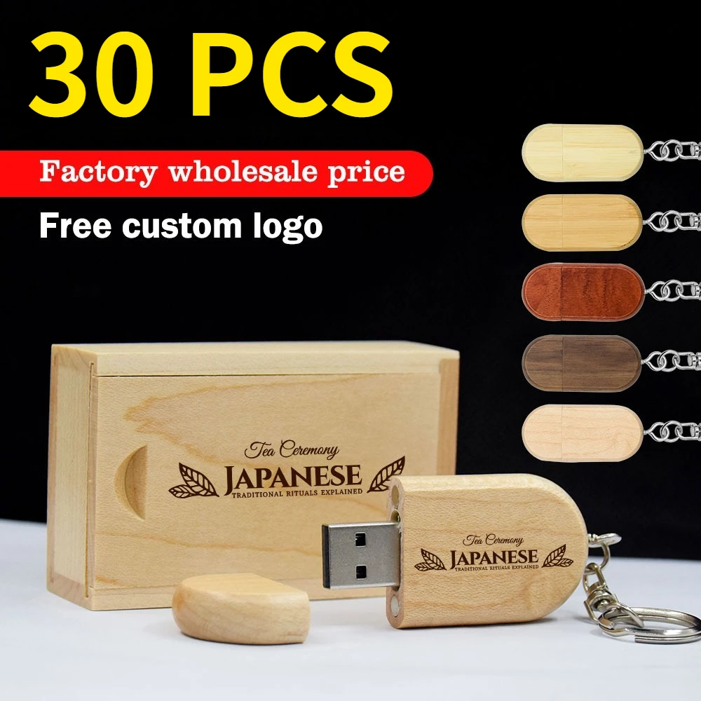 30PCS Lote USB Flash Drive Memory Stick Free Custom Logo Pen Drive Storage Device Pendrive 128GB 64GB 32GB 16G Wooden Box U Disk
30PCS Lote USB Flash Drive Memory Stick Free Custom Logo Pen Drive Storage Device Pendrive 128GB 64GB 32GB 16G Wooden Box U Disk