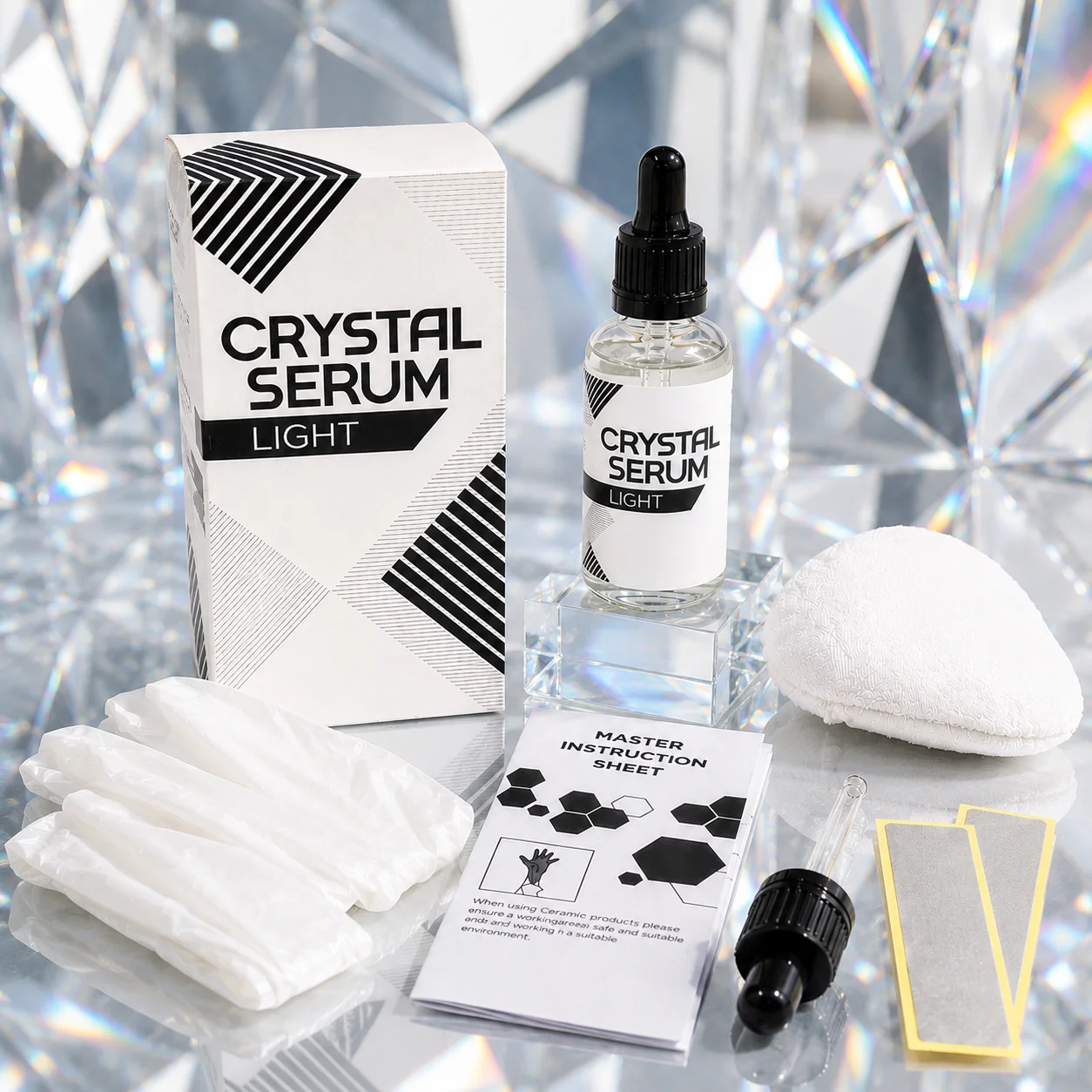 Crystal Serum Light Ceramic Coating for Cars Protect Car Paintwork High Shine Easy To Apply 30ml 5 Years Durability
Crystal Serum Light Ceramic Coating for Cars Protect Car Paintwork High Shine Easy To Apply 30ml 5 Years Durability