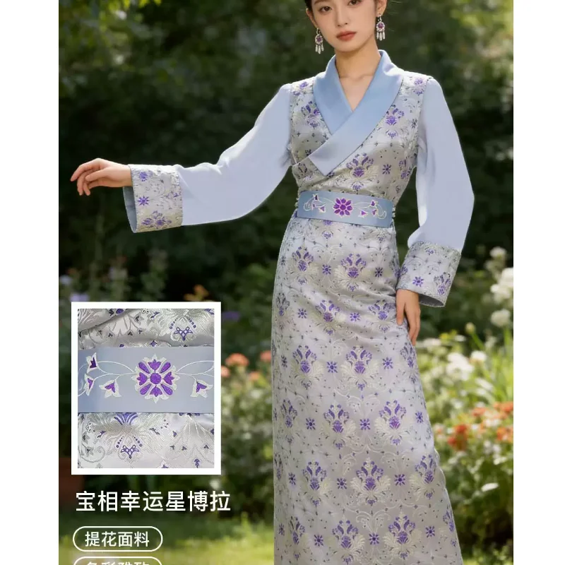 Chinese Summer Tibetan Dress Women's Collar Sleeve Bora Dress
Chinese Summer Tibetan Dress Women's Collar Sleeve Bora Dress