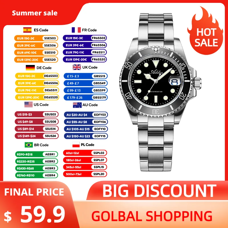 Addies 2026 Luxury Women Quartz Watches BGW9/C3 Super Luminous 50m Waterproof Mineral Glass Business Ladies Wristwatch
Addies 2026 Luxury Women Quartz Watches BGW9/C3 Super Luminous 50m Waterproof Mineral Glass Business Ladies Wristwatch