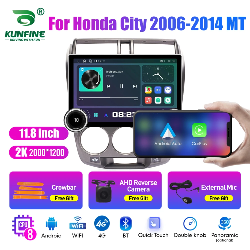 11.8 Inch 2K Double Knobs 2 Din Car Radio For Honda City 2006-2014 Car Radio DVD Multimedia Video Player Android Auto Carplay
11.8 Inch 2K Double Knobs 2 Din Car Radio For Honda City 2006-2014 Car Radio DVD Multimedia Video Player Android Auto Carplay