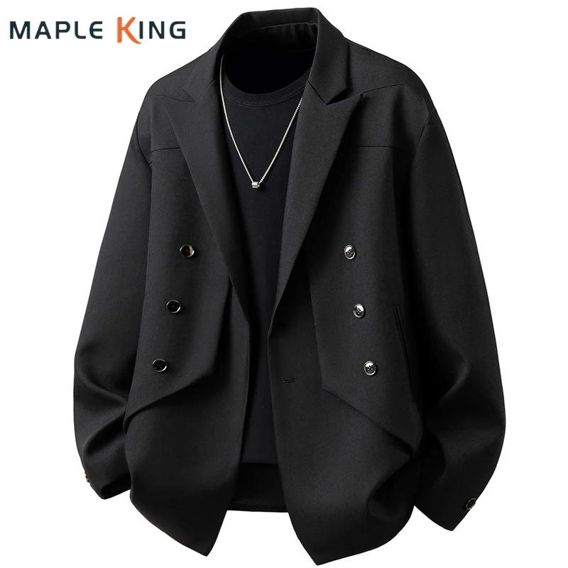 Мужские пиджаки, дизайнерский стиль Ямамото, свободные двубортные пуговицы, украшение, японская школьная форма, мужские костюмы большого размера, куртки
Мужские пиджаки, дизайнерский стиль Ямамото, свободные двубортные пуговицы, украшение, японская школьная форма, мужские костюмы большого размера, куртки