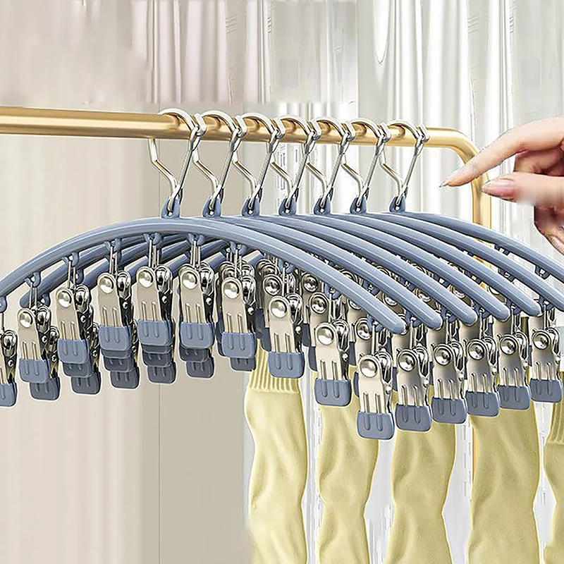 1PC Hanger Space Saving Curved Hanger For Yoga Pants And Leggings Closet Organizer With 10 Clips For Clothing Store Pants Hanger
1PC Hanger Space Saving Curved Hanger For Yoga Pants And Leggings Closet Organizer With 10 Clips For Clothing Store Pants Hanger