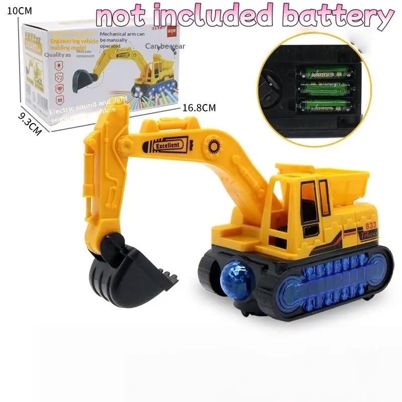 1Pcs Automatic Bump And Go Construction Vehicle Electric Excavator Toy With Light And Sound For Kids Toddler Boys
1Pcs Automatic Bump And Go Construction Vehicle Electric Excavator Toy With Light And Sound For Kids Toddler Boys