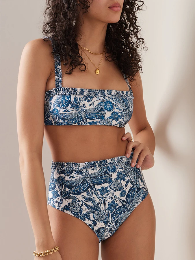 Blue Print Bikini Set High Waist Swimwear 2 Piece Swimsuit for Women Fashion Biquini Youth Style Bathing Suits New Sexy 2023
Blue Print Bikini Set High Waist Swimwear 2 Piece Swimsuit for Women Fashion Biquini Youth Style Bathing Suits New Sexy 2023