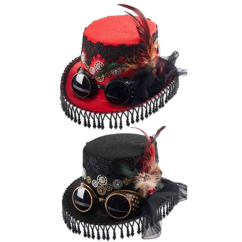 Goggles Hat DanceParty Top Hat Halloween Dress Up Headwear Masquerades Party Hat
Goggles Hat DanceParty Top Hat Halloween Dress Up Headwear Masquerades Party Hat