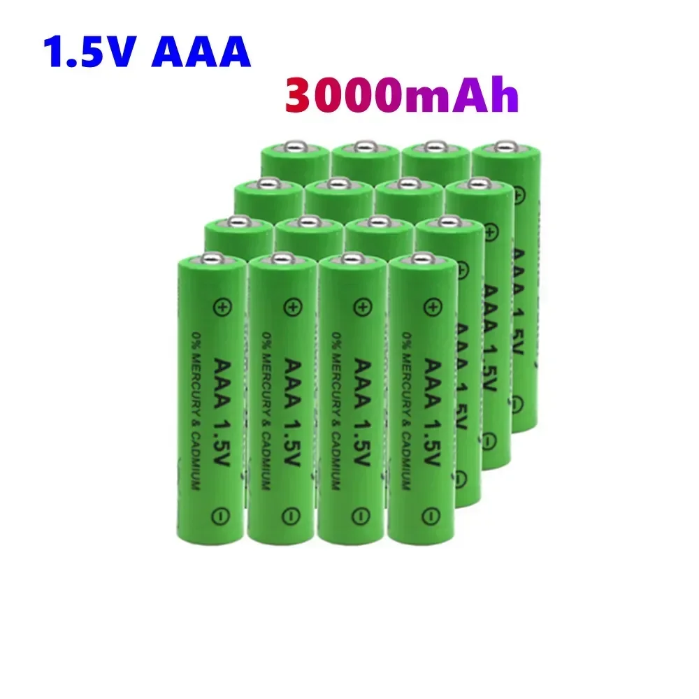 AAA 3000mAh 1.5V Alkaline Rechargeable Battery for Remote Control Toy Light Battery
AAA 3000mAh 1.5V Alkaline Rechargeable Battery for Remote Control Toy Light Battery