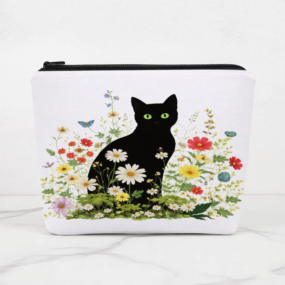 Косметички с цветочным узором Black Cat для девочек, косметичка, сумка для туалетных принадлежностей, пенал, сумка для хранения в путешествиях
Косметички с цветочным узором Black Cat для девочек, косметичка, сумка для туалетных принадлежностей, пенал, сумка для хранения в путешествиях
