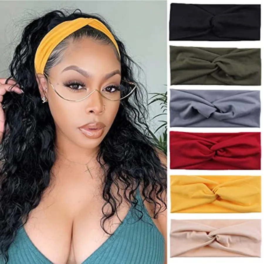 XTREND 6 Pcs Headbands for Women, Twisted Cross Elastic Head Bands Yoga Workout Headband Non-Slip Sweat Soft Headbands Solid Co
XTREND 6 Pcs Headbands for Women, Twisted Cross Elastic Head Bands Yoga Workout Headband Non-Slip Sweat Soft Headbands Solid Co