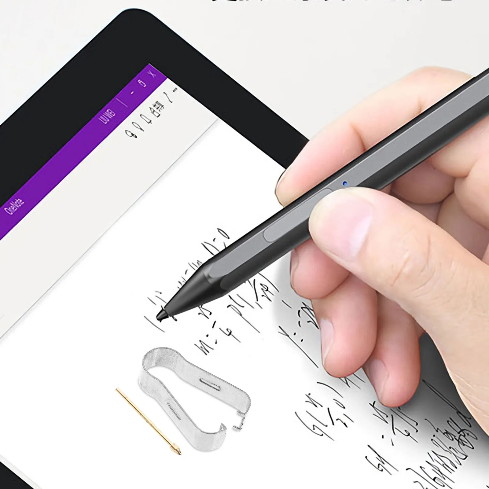 Marker Pen Stylus Tip Replacement Clamp Metal Stylus Pen Tips Long-Lasting Precision Accuracy Compatible for Remarkable Screen
Marker Pen Stylus Tip Replacement Clamp Metal Stylus Pen Tips Long-Lasting Precision Accuracy Compatible for Remarkable Screen
