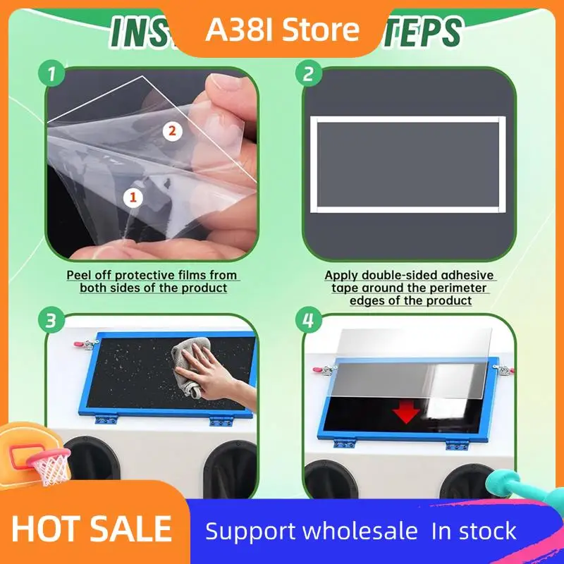 Sandblast Cabinet Lens Cover 23X11in Abrasive Window Blasting Cabinet Inner Lens Protector Clear Sand Blast Film
Sandblast Cabinet Lens Cover 23X11in Abrasive Window Blasting Cabinet Inner Lens Protector Clear Sand Blast Film