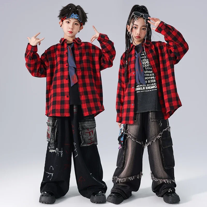 Boys Girls Kpop Stage Outfit Kids Hip Hop Jazz Dance Costume Children'S Ballroom Dance Clothes Kids Street Dancewear
Boys Girls Kpop Stage Outfit Kids Hip Hop Jazz Dance Costume Children'S Ballroom Dance Clothes Kids Street Dancewear
