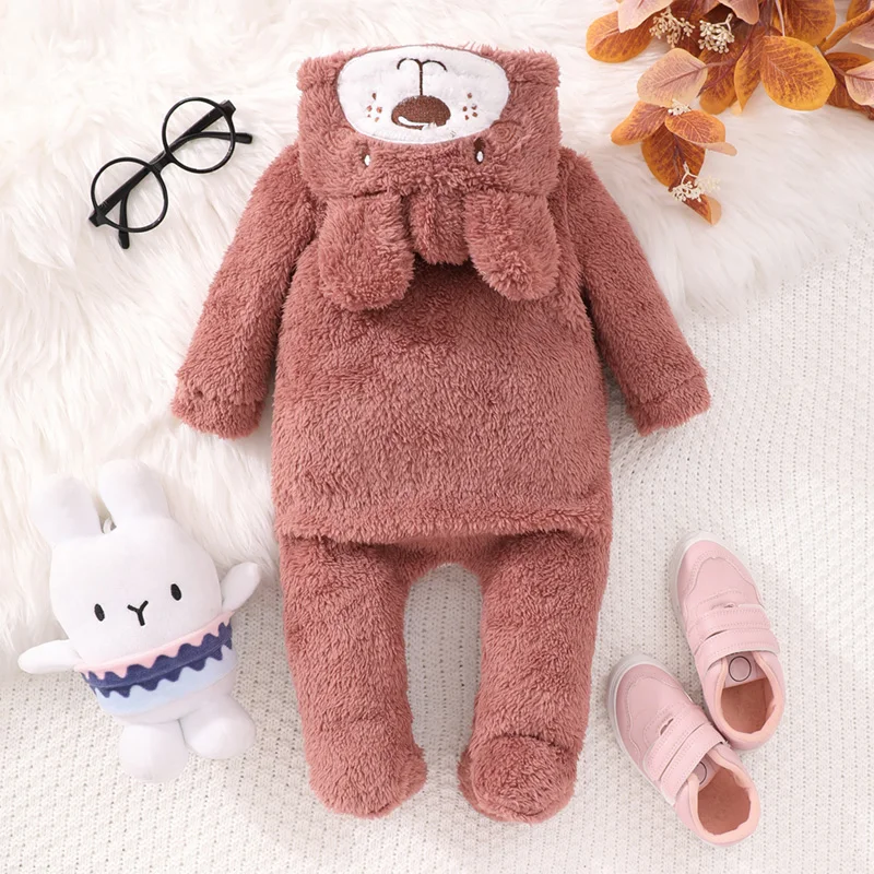 Newborn Baby Boy Girl Animal Costume Fleece Hooded Jumpsuit Long Sleeve Button Footie Snowsuit Winter Clothes
Newborn Baby Boy Girl Animal Costume Fleece Hooded Jumpsuit Long Sleeve Button Footie Snowsuit Winter Clothes
