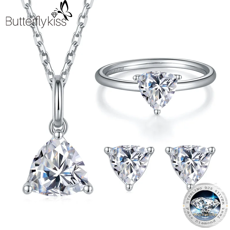 Серьги-гвоздики Butterflykiss из 100% серебра 925 пробы с муассанитом, ожерелье для женщин, треугольная огранка, бриллиант, свадебные украшения, подарок GRA
Серьги-гвоздики Butterflykiss из 100% серебра 925 пробы с муассанитом, ожерелье для женщин, треугольная огранка, бриллиант, свадебные украшения, подарок GRA