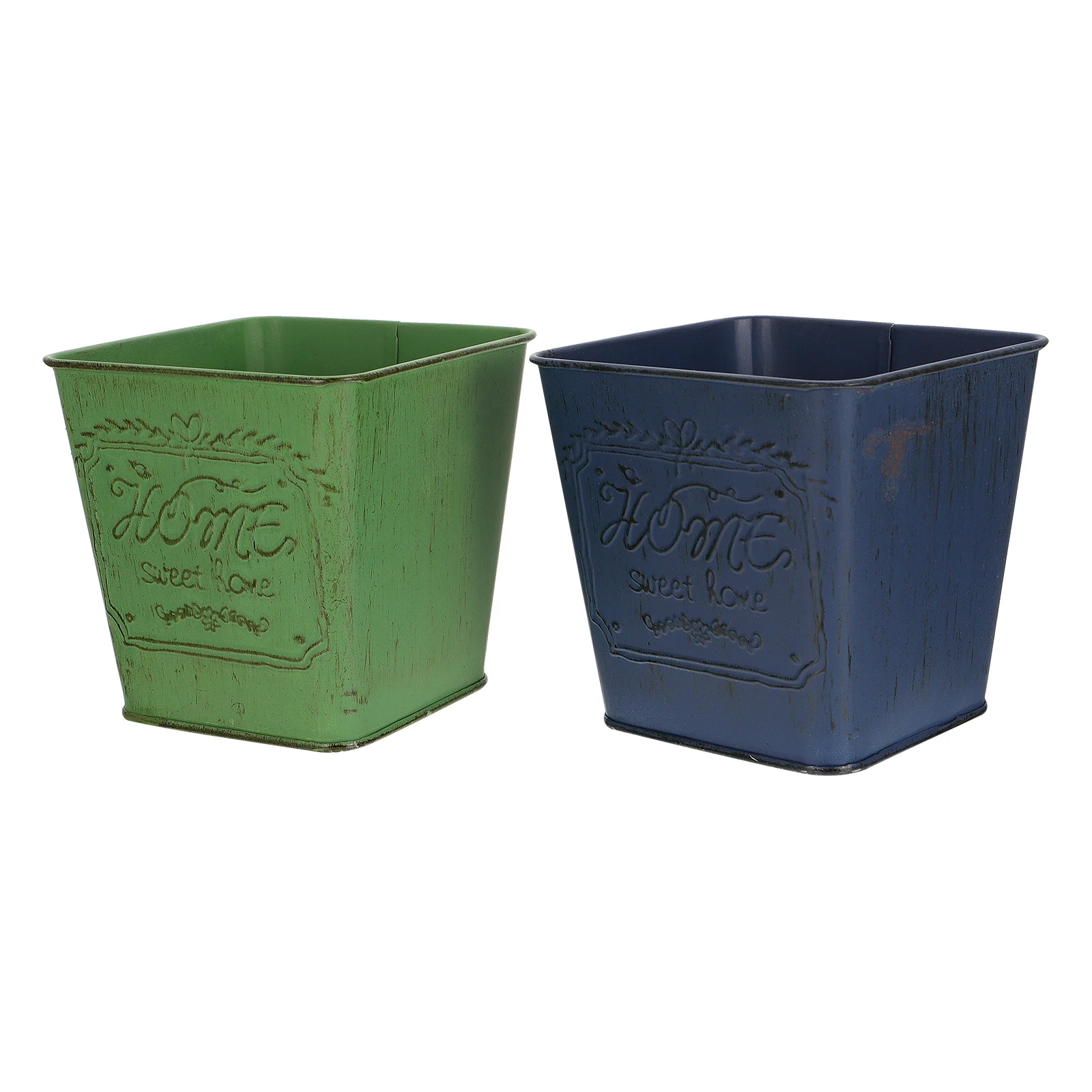 2 Pcs Floral Flowerpot Retro Bucket Adornment Decorations Iron Plant Garden Planter
2 Pcs Floral Flowerpot Retro Bucket Adornment Decorations Iron Plant Garden Planter