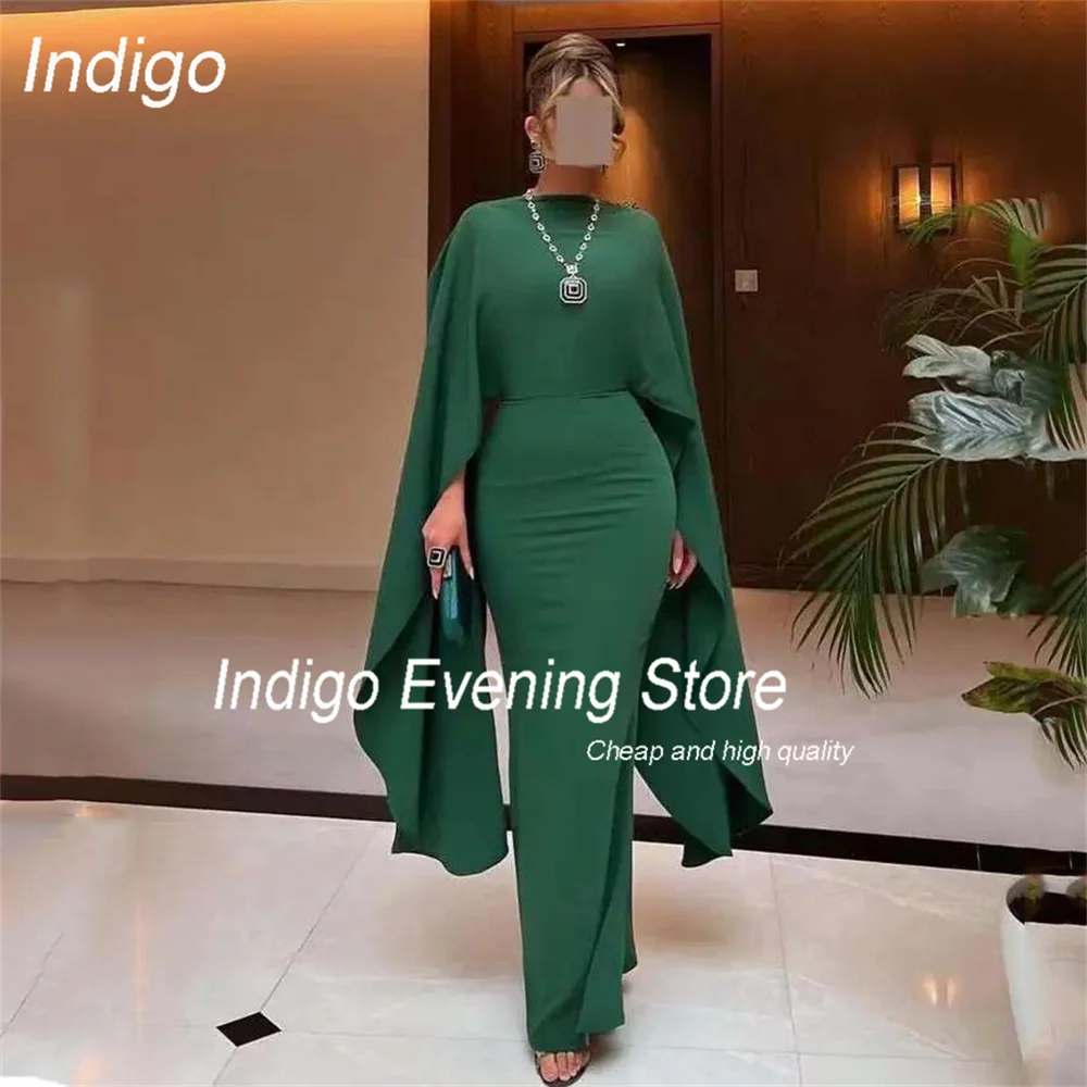 Indigo Classic Green Mermaid O-Neck Evening Dress Women 2025 Long Sleeve Formal Crepe Party Prom Gown فساتين السهرة Customized
Indigo Classic Green Mermaid O-Neck Evening Dress Women 2025 Long Sleeve Formal Crepe Party Prom Gown فساتين السهرة Customized