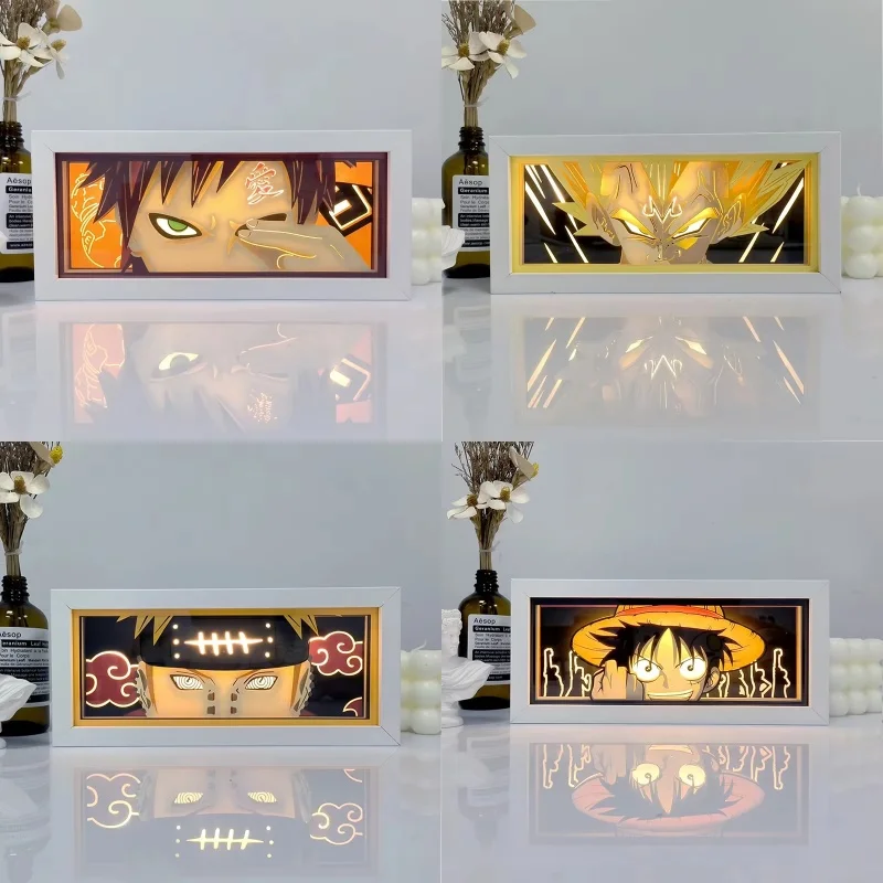 Anime Series Naruto Dragon Ball Paper-cut Light Atmosphere Light Colorful Light Box Room Bedroom Night Lamp Remote Control
Anime Series Naruto Dragon Ball Paper-cut Light Atmosphere Light Colorful Light Box Room Bedroom Night Lamp Remote Control