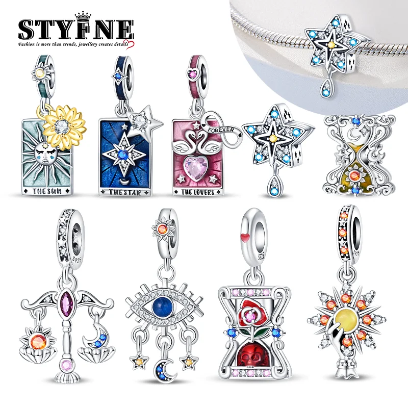 925 Silver Divination Tarot Pendant Charm Beads Fit Original DIY Bracelets For Women Charm Beads Party Birthday Gifts Jewelry
925 Silver Divination Tarot Pendant Charm Beads Fit Original DIY Bracelets For Women Charm Beads Party Birthday Gifts Jewelry