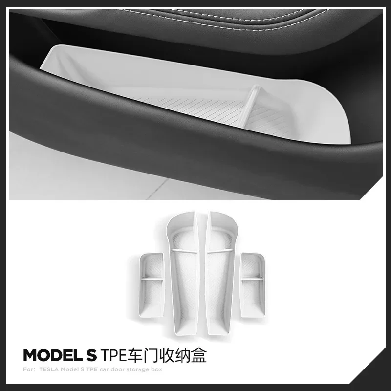 For Tesla Model S 2023 Door Storage Box TPE Car Door Slot Side Organizer
For Tesla Model S 2023 Door Storage Box TPE Car Door Slot Side Organizer