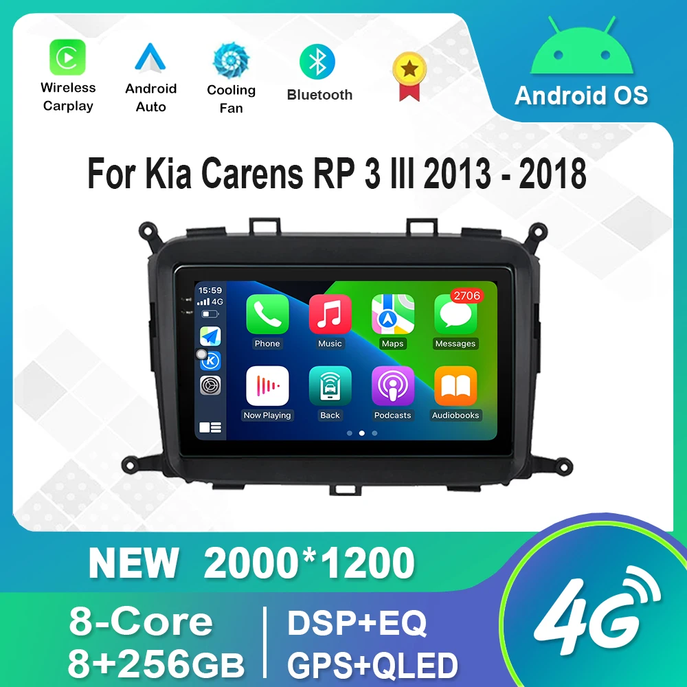 For Kia Carens RP 3 III 2013 - 2018 HD Touch Screen Android Auto Video Multimedia Player DSP Stereo Bluetooth GPS
For Kia Carens RP 3 III 2013 - 2018 HD Touch Screen Android Auto Video Multimedia Player DSP Stereo Bluetooth GPS