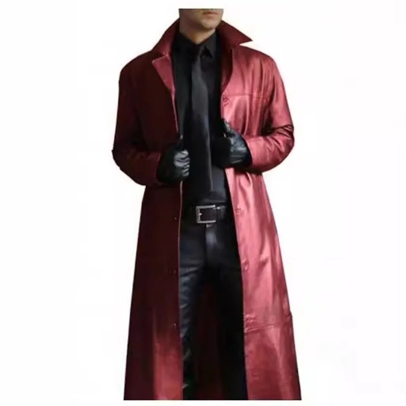 Мужская кожаная куртка Sli Long с воротником, однотонная, устойчивая к деформации, теплая, с удлиненными рукавами
Мужская кожаная куртка Sli Long с воротником, однотонная, устойчивая к деформации, теплая, с удлиненными рукавами