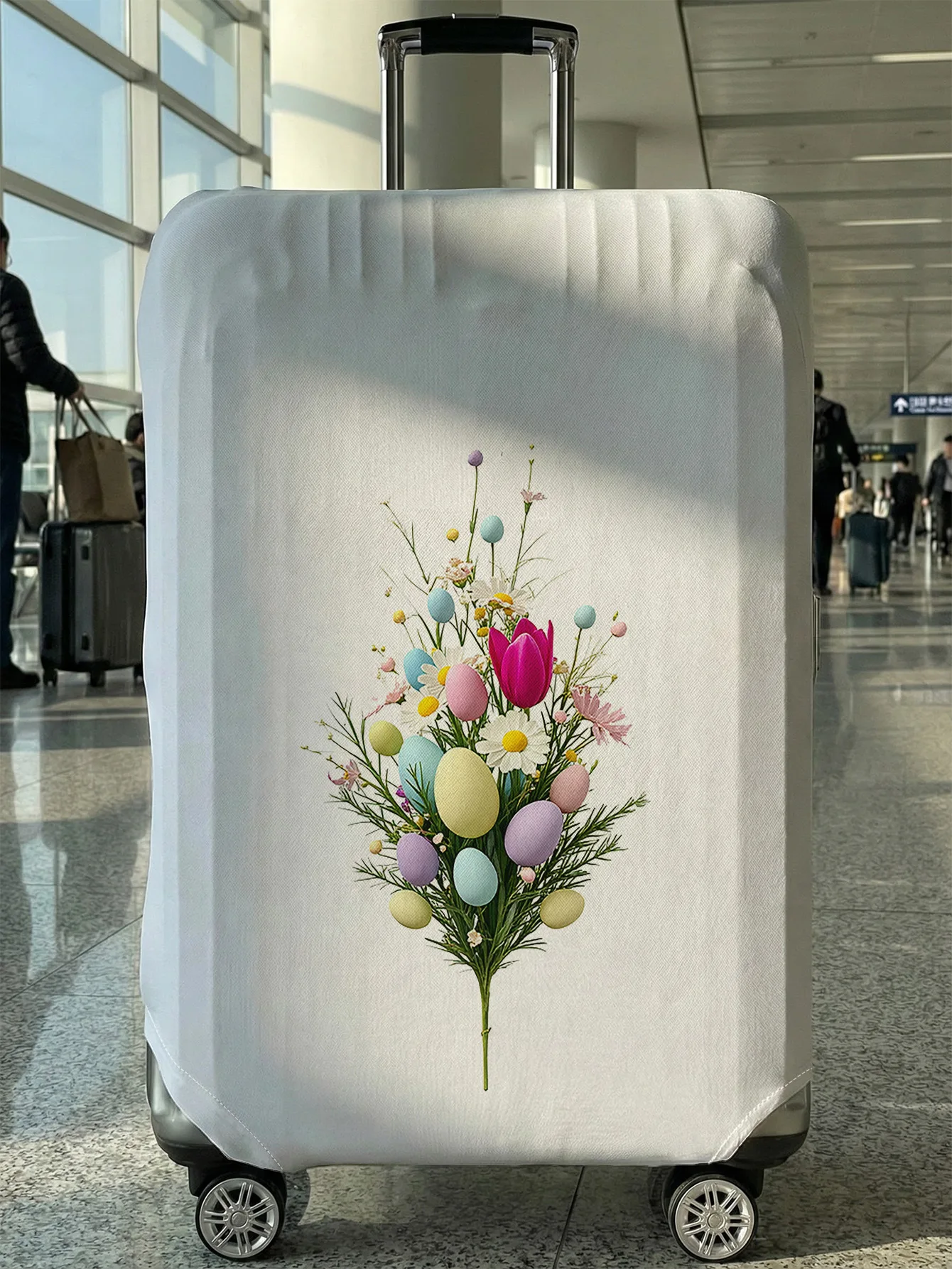 Easter Egg Bouquet Healing Luggage Cover, Suitable for 18-32 Inch Luggage Cover, Luggage Handle Glove, Travel Accessories
Easter Egg Bouquet Healing Luggage Cover, Suitable for 18-32 Inch Luggage Cover, Luggage Handle Glove, Travel Accessories