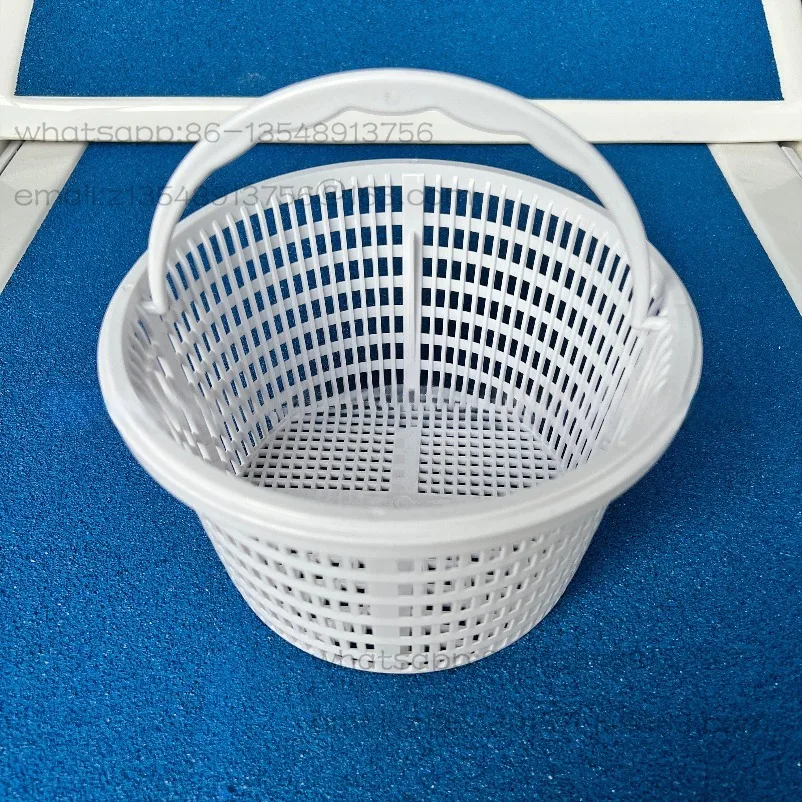 Pool skimmer filter blue ABS filter basket with handle, pool cleaning accessories
Pool skimmer filter blue ABS filter basket with handle, pool cleaning accessories