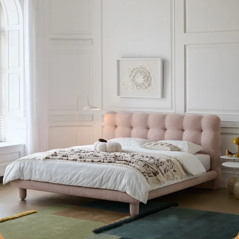 Fabric Italian Double Beds Velvet Designer Cream Modern Luxury Bedroom Bed King 180X200Cm Adults Cama Matrimonial Furniture
Fabric Italian Double Beds Velvet Designer Cream Modern Luxury Bedroom Bed King 180X200Cm Adults Cama Matrimonial Furniture