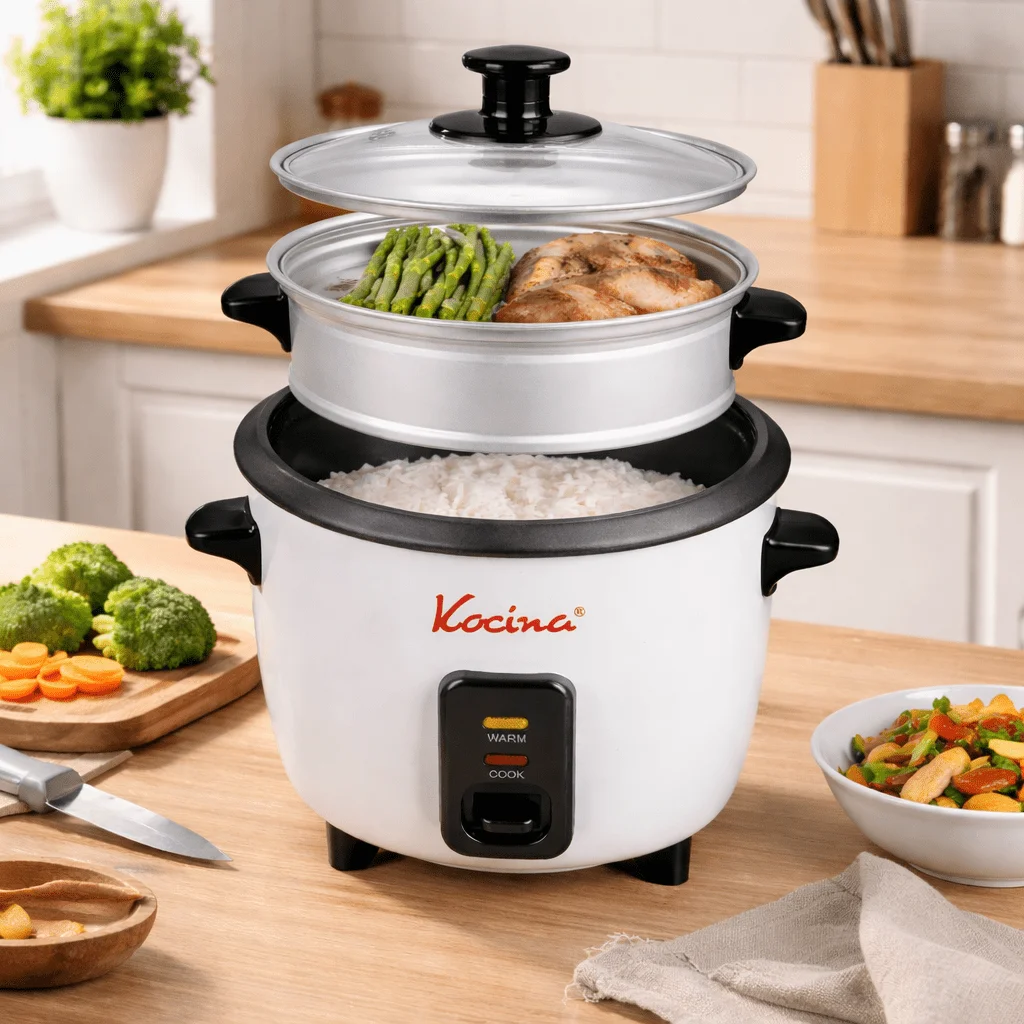 Mini Rice Cooker 3/8 Cup, Compact Electric Rice Cooker with Steamer, One-Touch Cooking, Nonstick Inner Pot, Fast Cook & Keep Warm
Mini Rice Cooker 3/8 Cup, Compact Electric Rice Cooker with Steamer, One-Touch Cooking, Nonstick Inner Pot, Fast Cook & Keep Warm