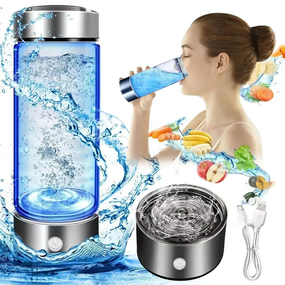 Hydrogen-Rich Water Cup Filter Ionizer Maker Hydrogen Generator Water Portable Super Antioxidants ORP Bottle Glass Cup 420ml Hot
Hydrogen-Rich Water Cup Filter Ionizer Maker Hydrogen Generator Water Portable Super Antioxidants ORP Bottle Glass Cup 420ml Hot